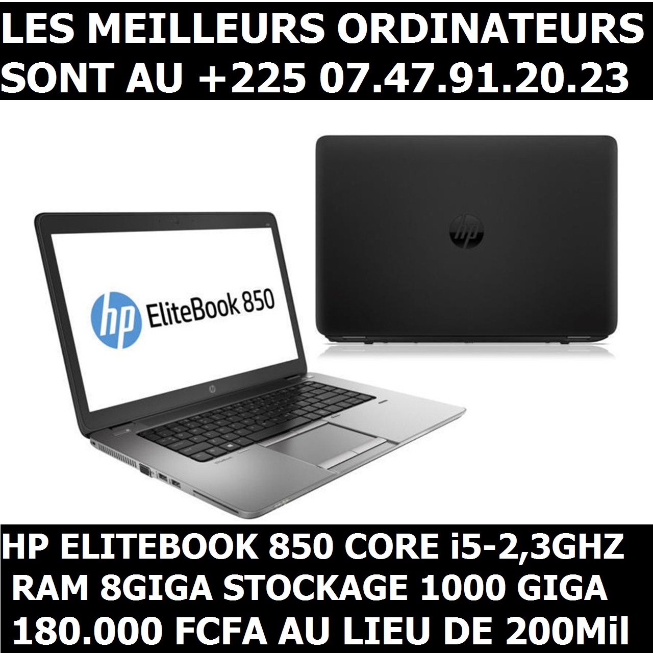 HP PROFESSIONNEL 850 CORE i5 RAM 8GO +1TERA +225 0747912023