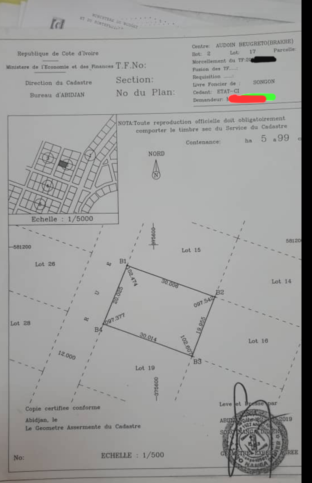 Terrain baie des milliardaires  600m2 avec titre foncier