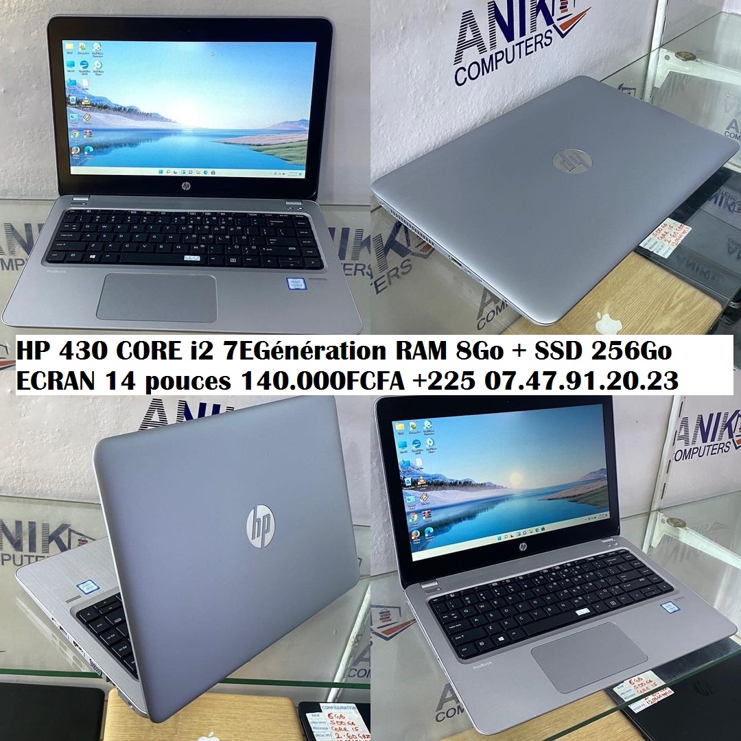 HP PROBOOK 430G4 7e Génération ultra rapide +225 0747912023